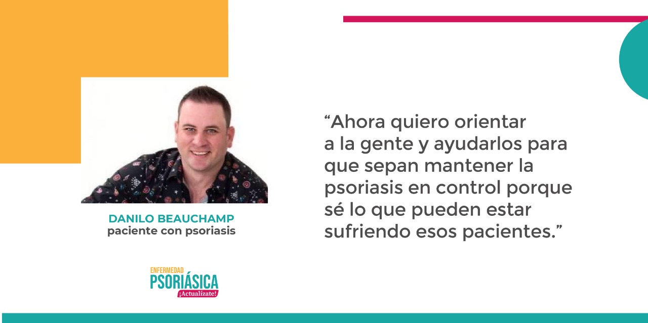 ¿Cómo vivir con psoriasis? Danilo Beauchamp cuenta su experiencia