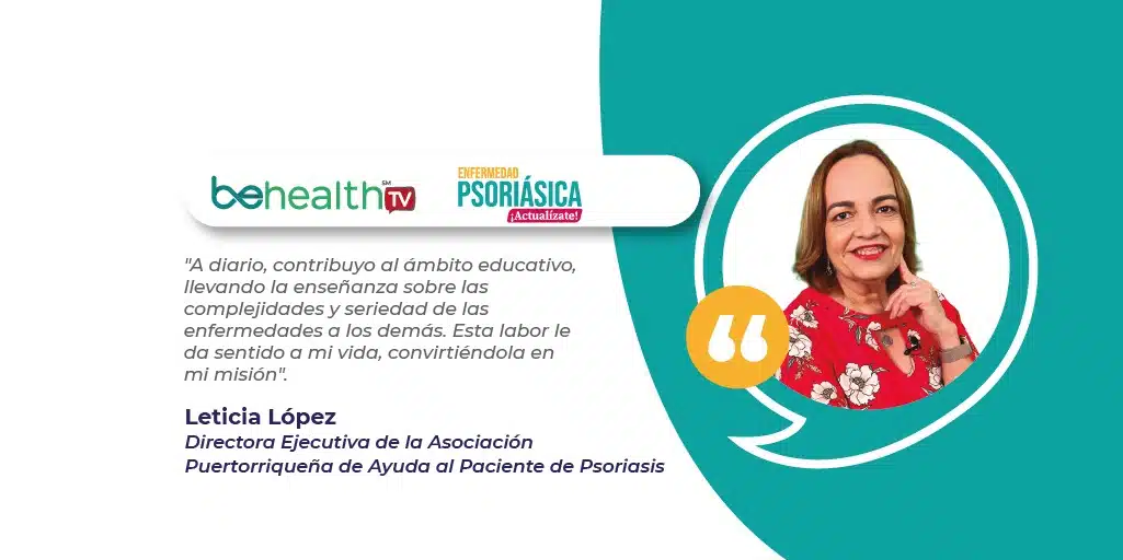 Nuestro inmenso homenaje a la trayectoria de Leticia López, que ha dedicado su vida a la educación y el apoyo a pacientes de psoriasis.