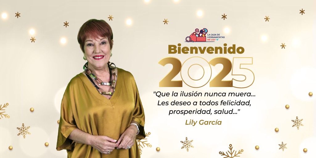 De cara al año nuevo, Lily García nos invita a no pierdo la esperanza ni los sueños y nos desea que venga cargado de paz, salud y amor.