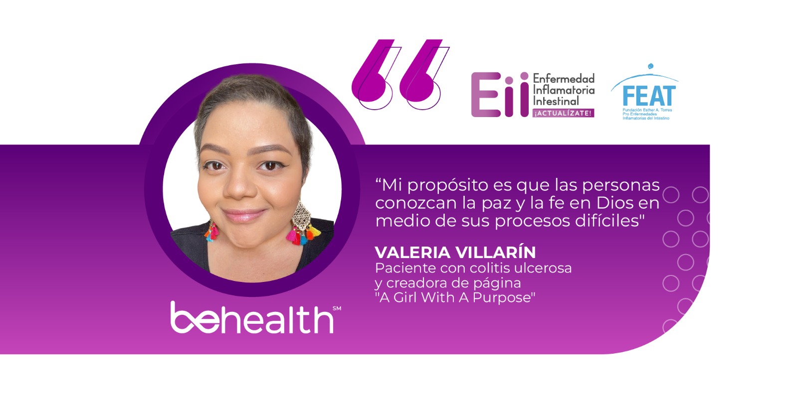 Valeria Villarin cuenta su historia como paciente con colitis ulcerosa